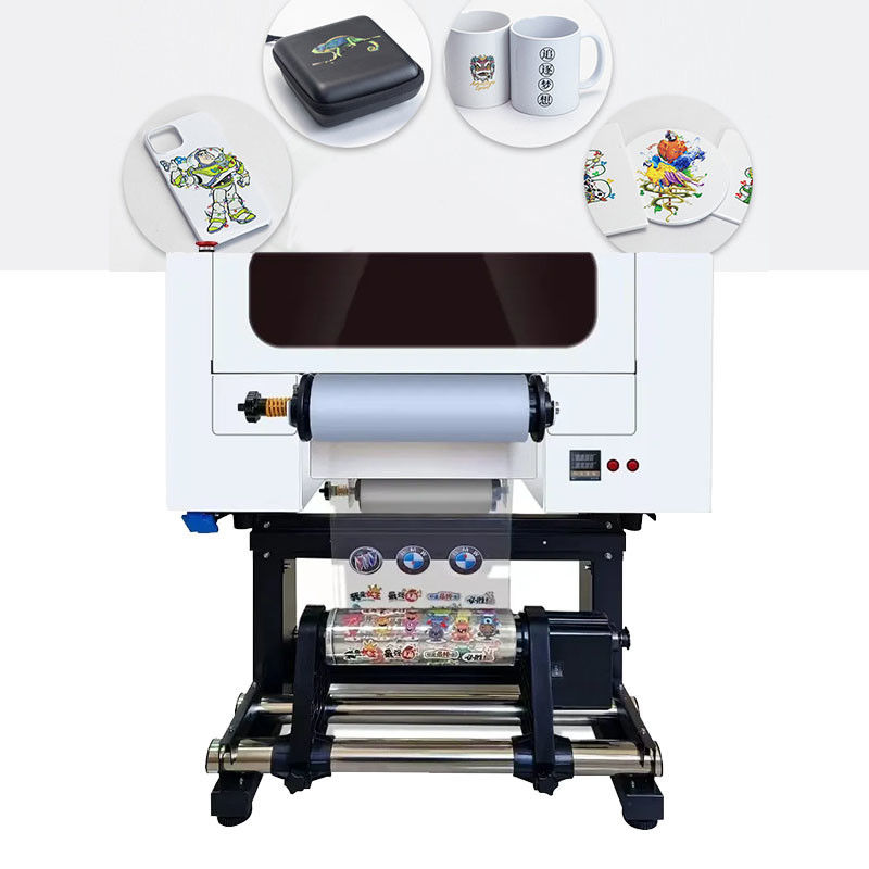 Imprimante d'étiquettes en cristal UV DTF de 30 cm 2 en 1 machine à double tête XP600
