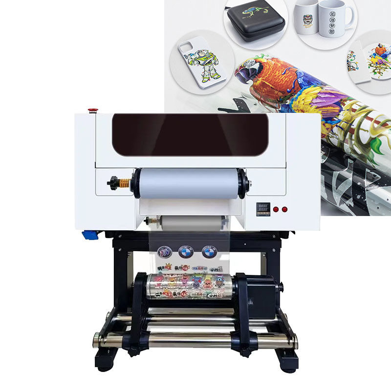 Imprimante Dtf à rouleaux UV de 30 cm pour l'impression d'autocollants avec double tête d'impression à rouleaux Xp600