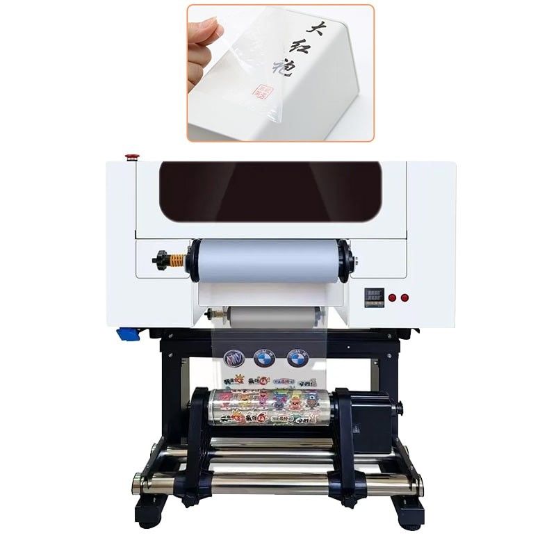 Imprimante UV DTF à rouleaux de 30 cm Imprimante UV DTF A3 à rouleaux avec deux têtes XP600