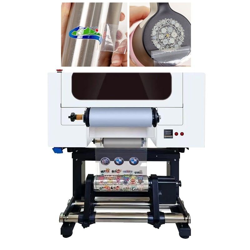 Imprimante UV DTF de 300 mm de largeur avec consommation d'encre de 20 ml/m2 pour l'impression en grand volume