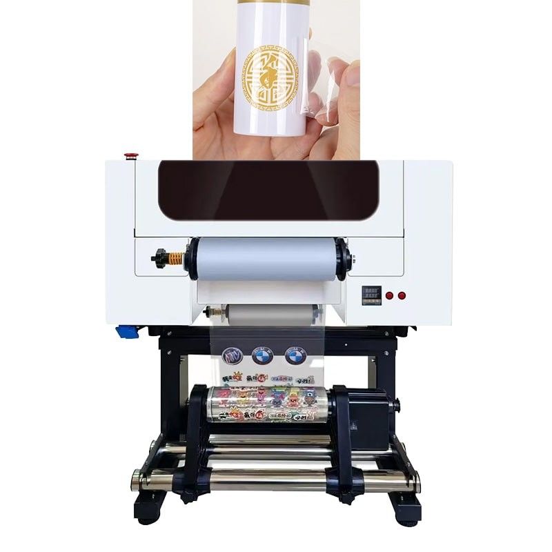 Imprimante DTF UV de 30 cm Logo d'impression en rouleau à rouleau Imprimante DTF UV A3 pour autocollant
