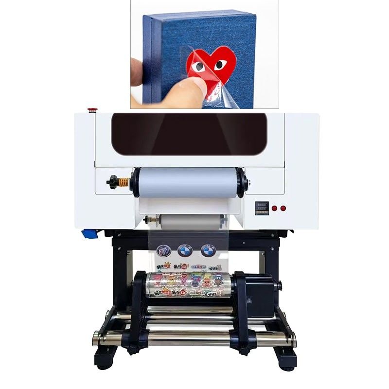 Imprimante DTF UV de 30 cm à deux têtes A3 pour bouteille en plastique acrylique