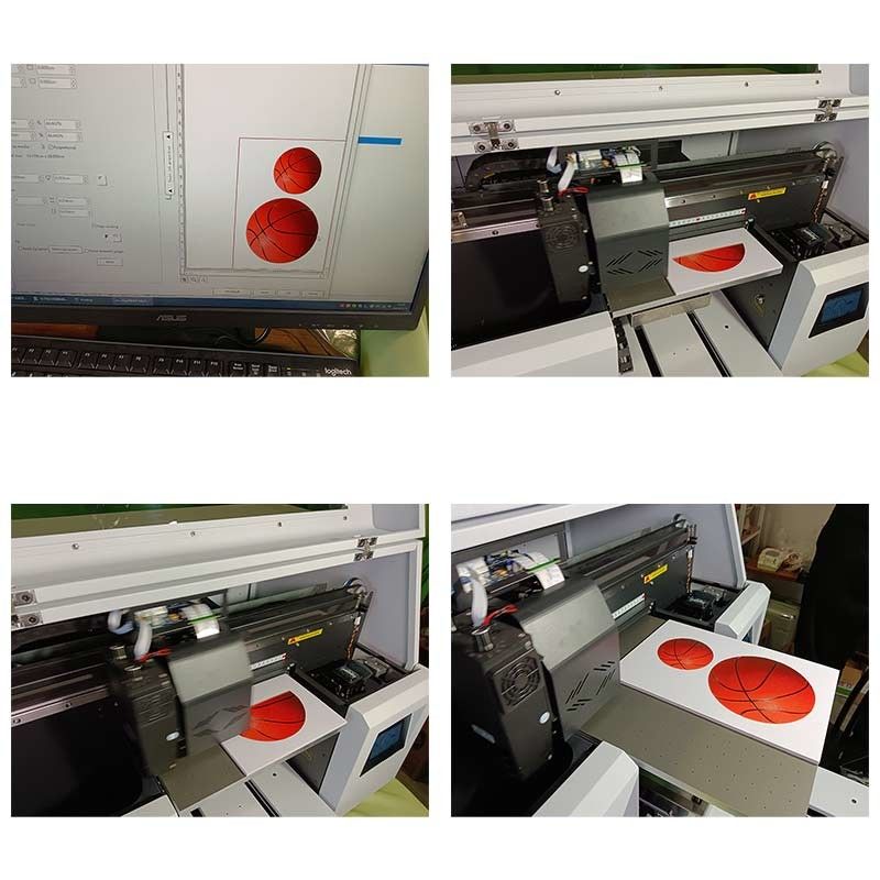 Machine d'impression à tête d'impression à huit canaux UV hybride à rouleau à rouleau