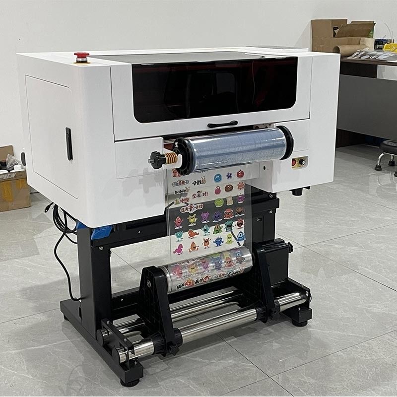Imprimante à rouleaux de 30 cm UV DTF à deux têtes A3 UV DTF pour bouteille acrylique