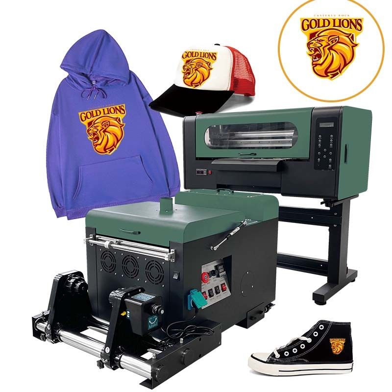Imprimante à double tête A3 DTF 30 cm Imprimante DTF Film T-shirt numérique Machine d'impression pour tissu