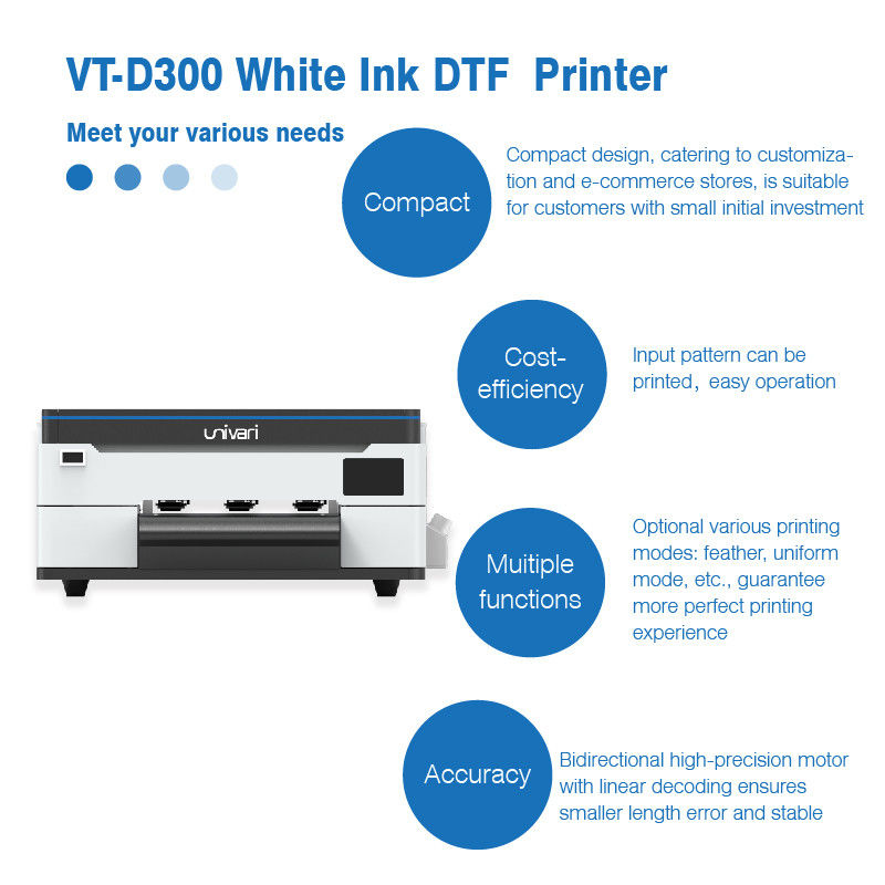 Imprimante numérique A3 DTF blanc 2024 XP600 Pet Film 13 pouces pour tout textile
