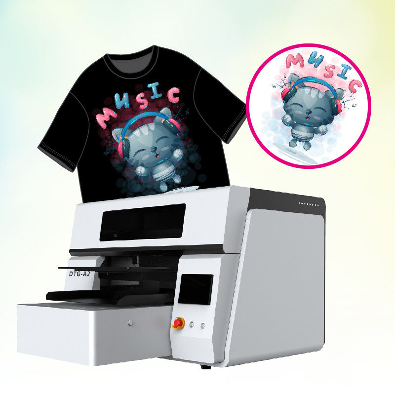 Imprimante de T-shirts DTG pour les tissus sombres directement sur le vêtement